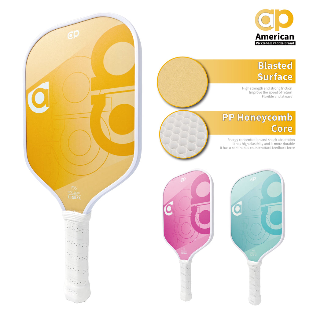 Blue ap Fiberglass Pickleball Paddle