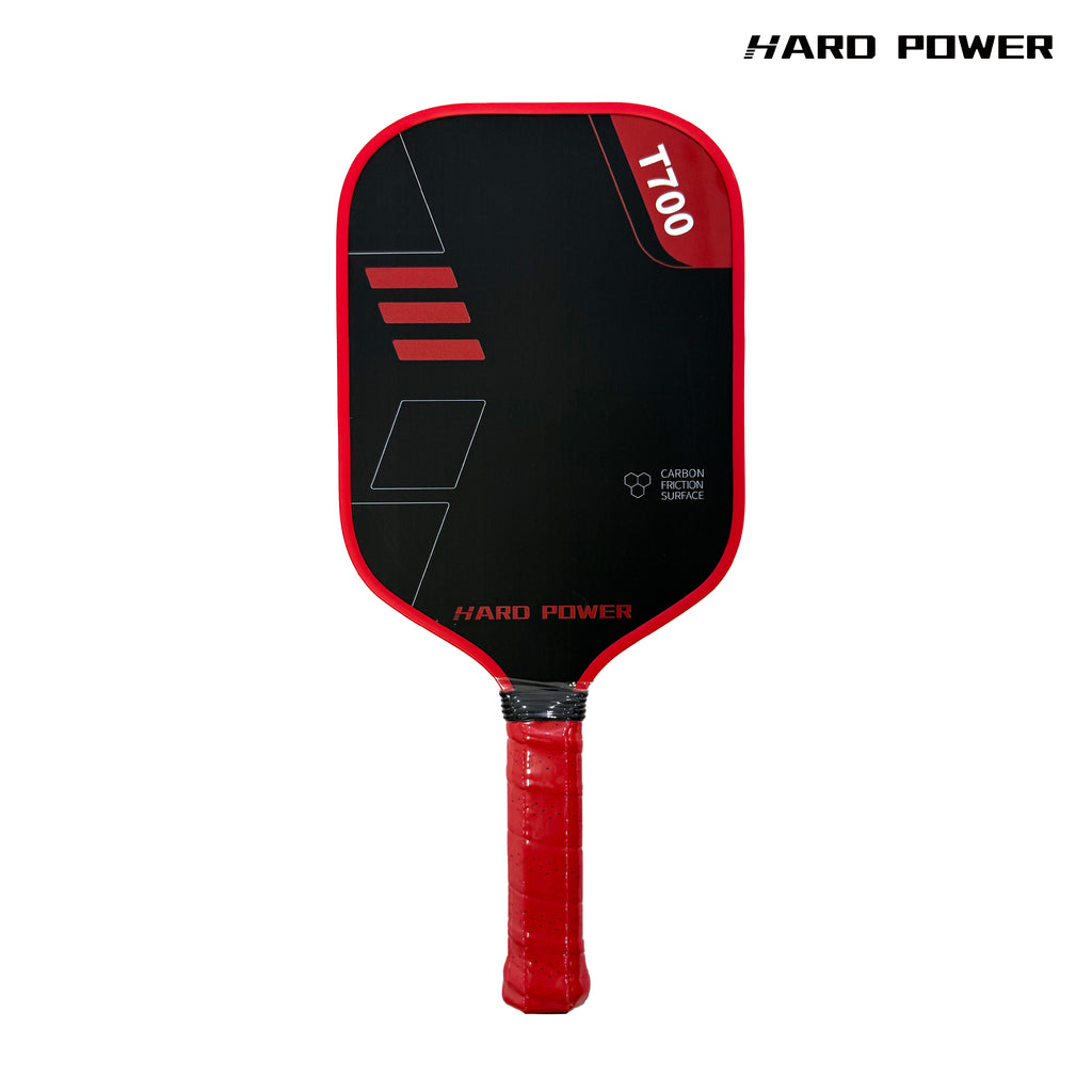 Red Hard Power T700 Carbon Fiber Pickelball Paddle
