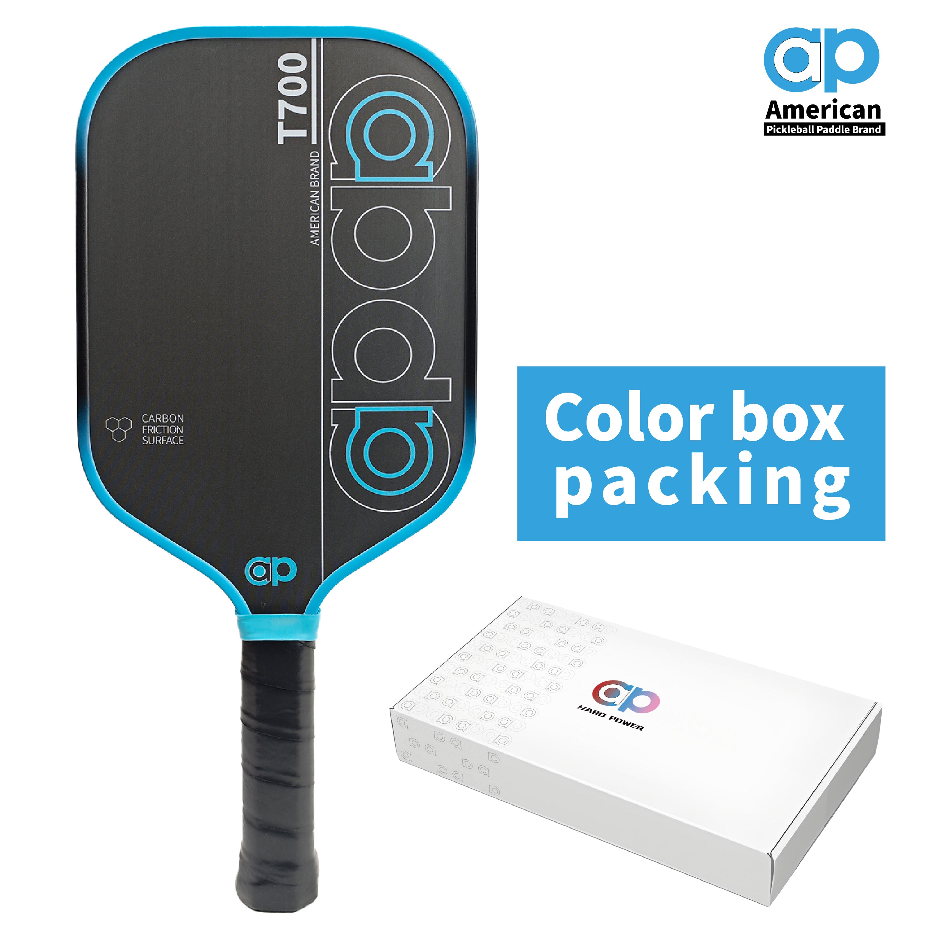 Red ap T700 Carbon Fiber Pickleball Paddle