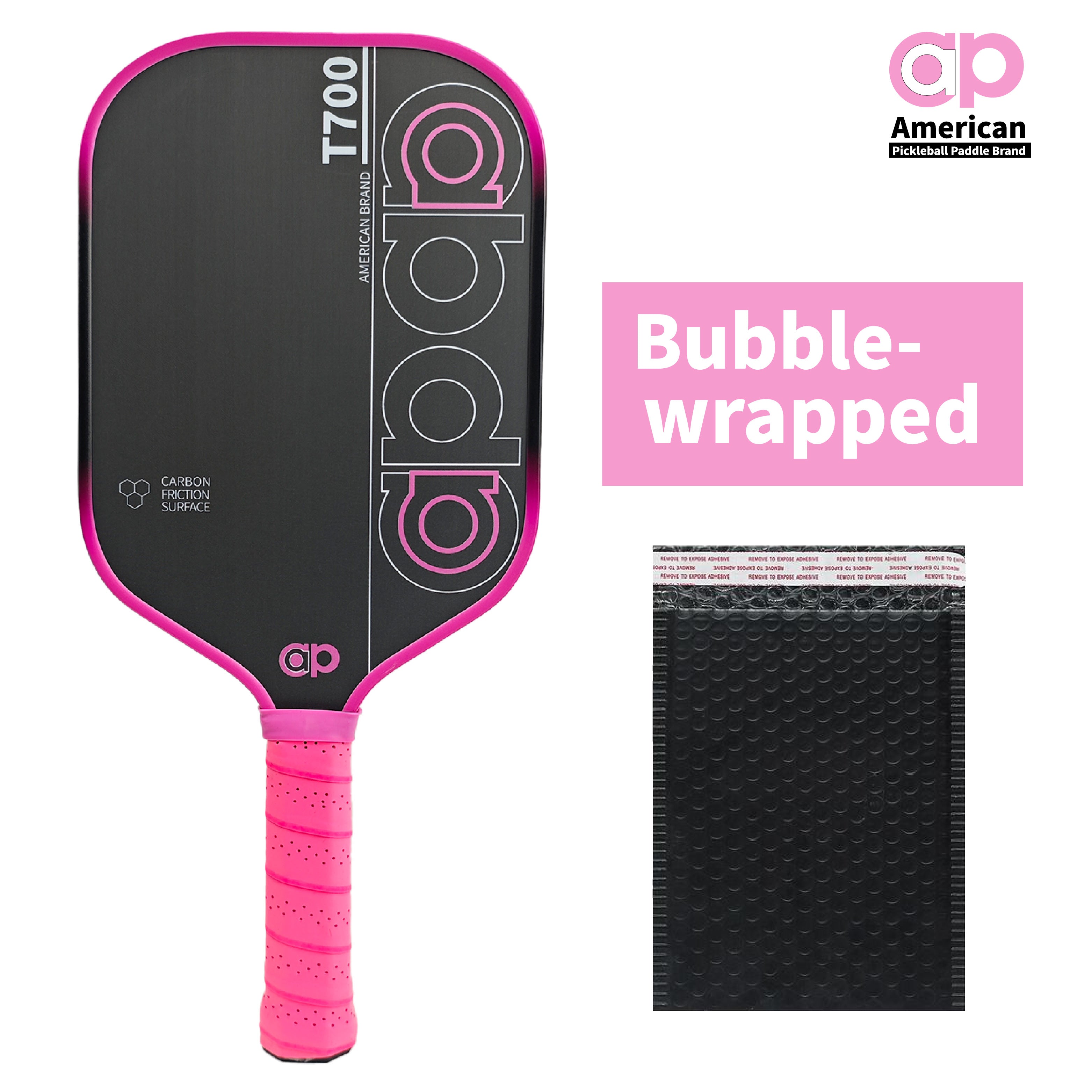 Red ap T700 Carbon Fiber Pickleball Paddle