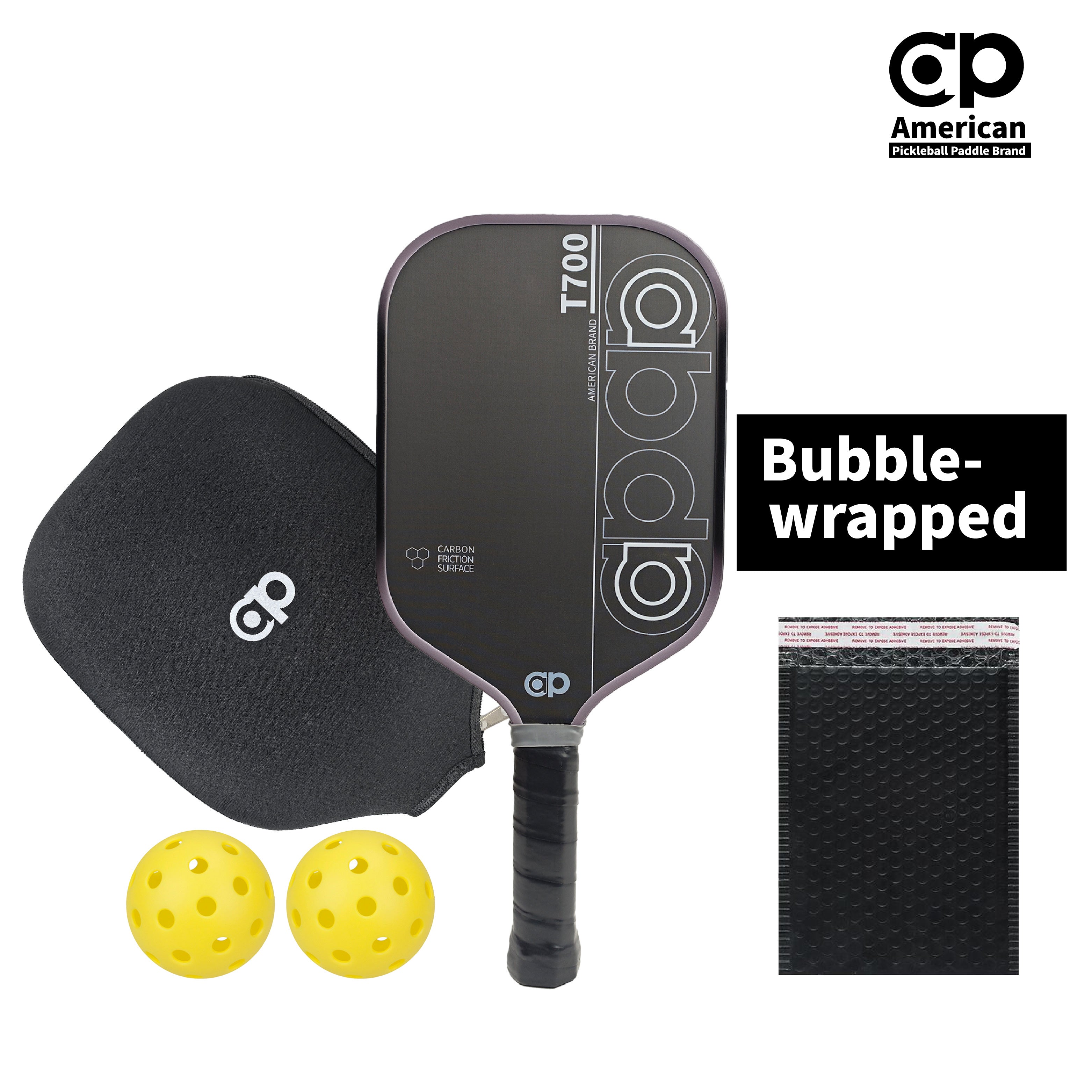 Red ap T700 Carbon Fiber Pickleball Paddle