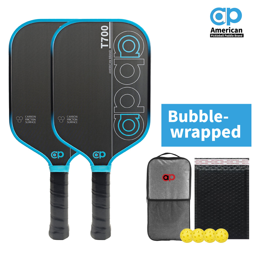 Black ap T700 Carbon Fiber Pickleball Paddle