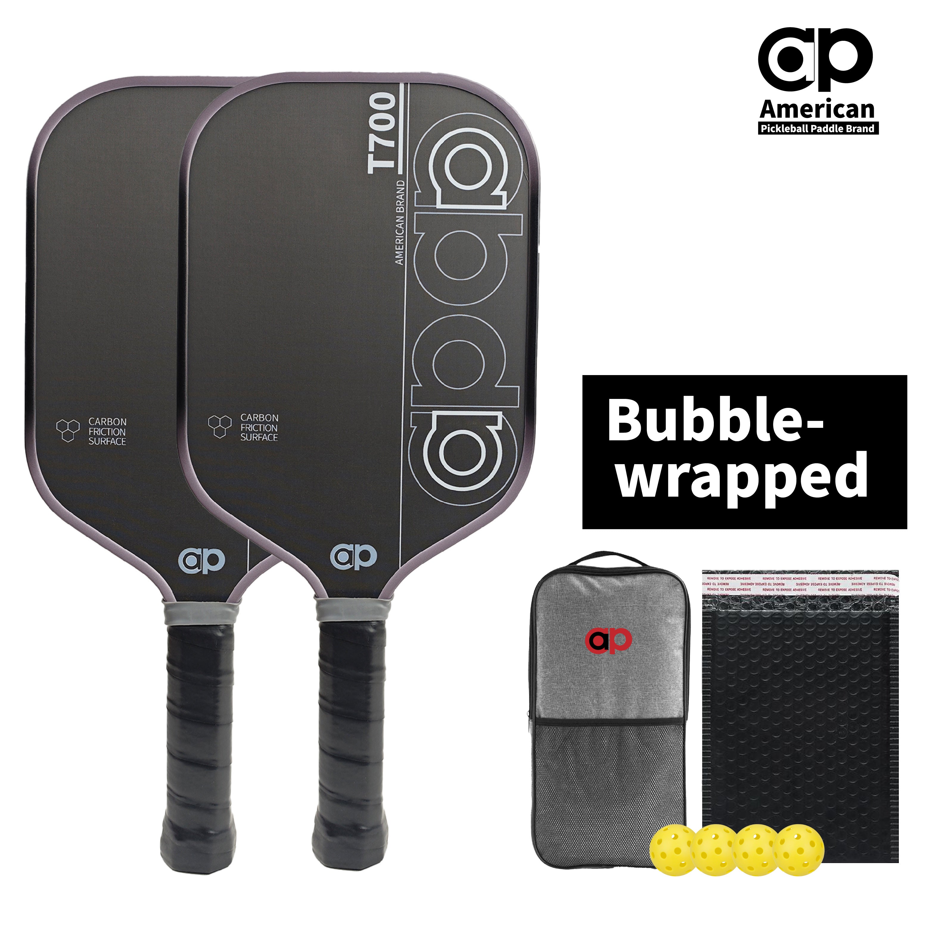Red ap T700 Carbon Fiber Pickleball Paddle
