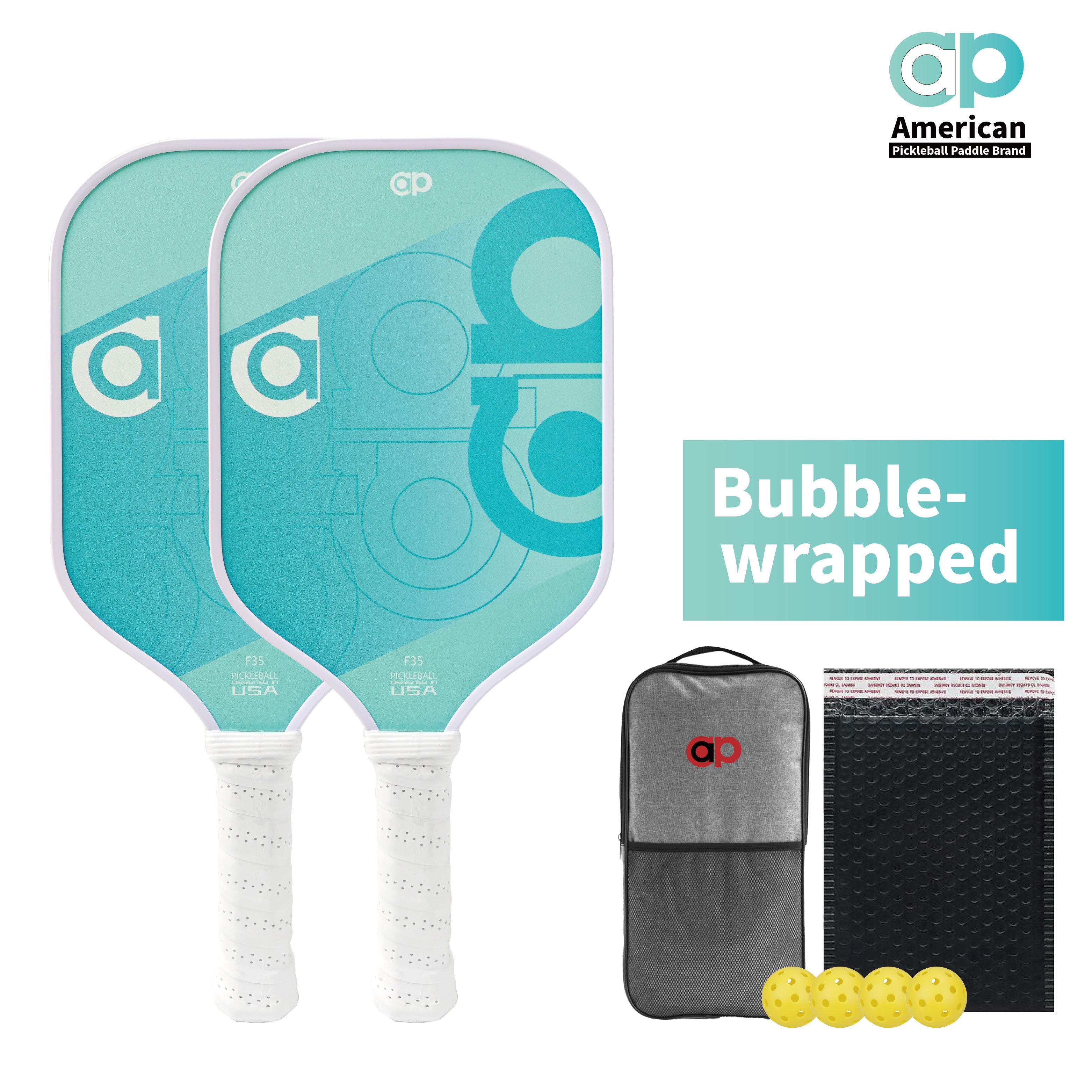 Yellow ap Fiberglass Pickleball Paddle