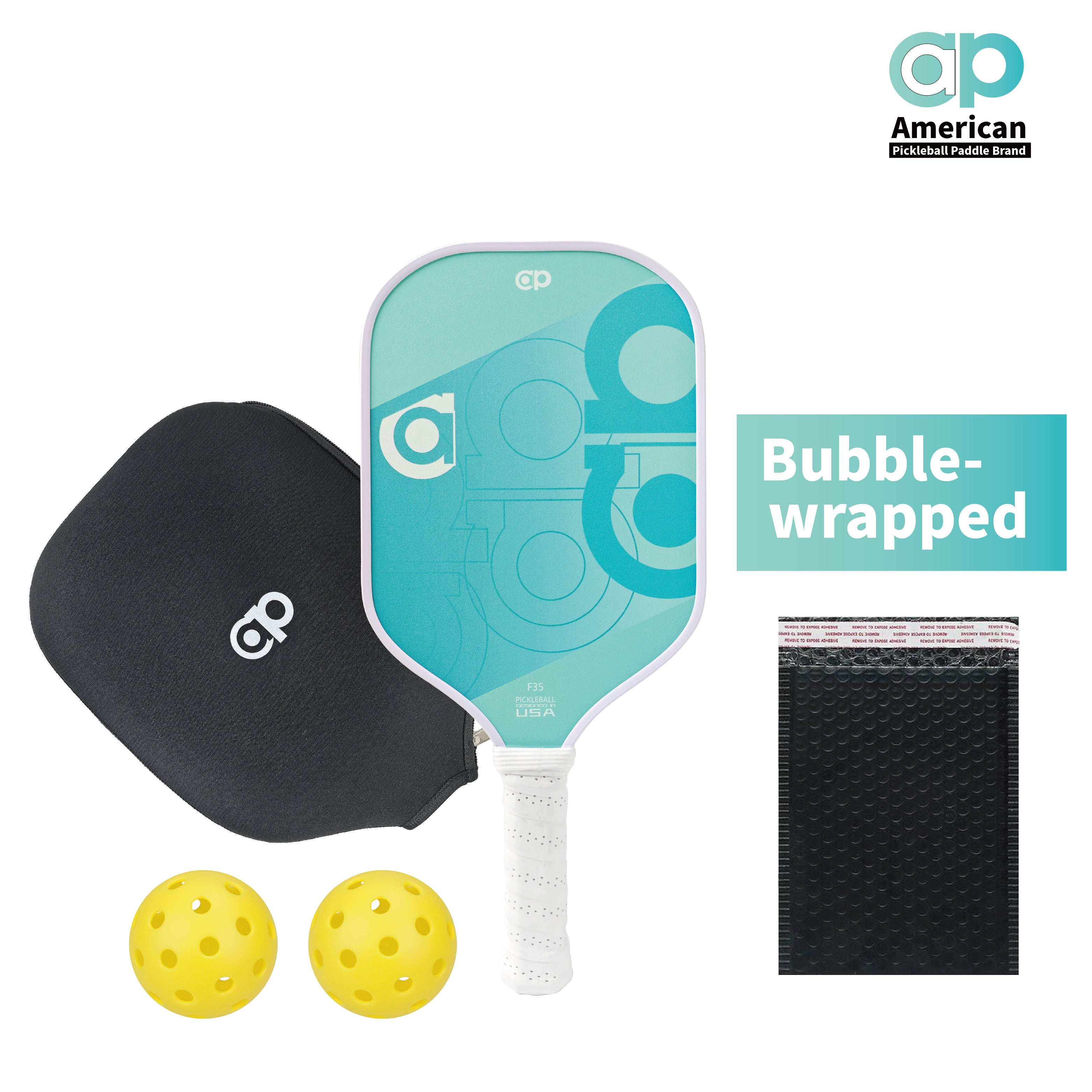 Yellow ap Fiberglass Pickleball Paddle