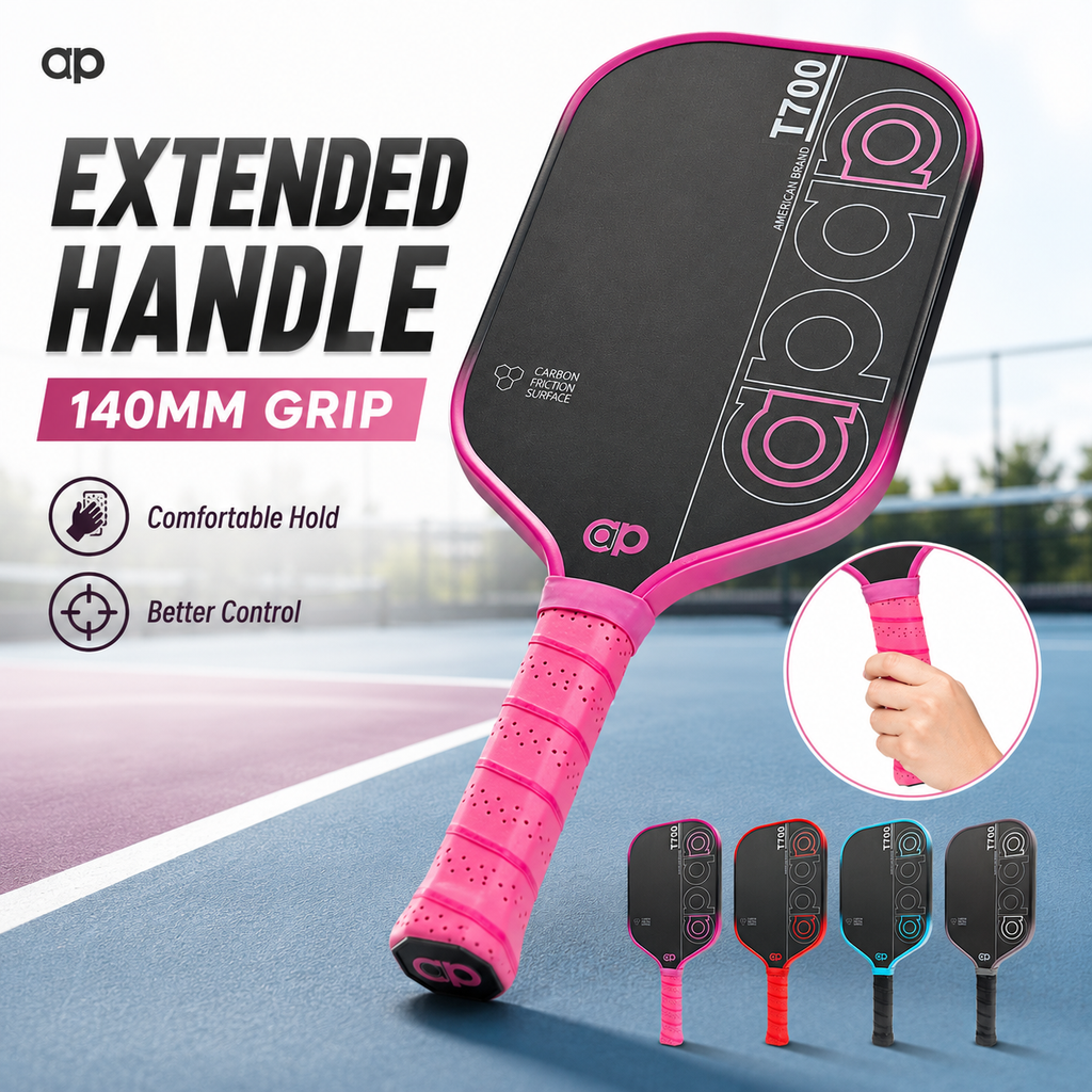 Black ap T700 Carbon Fiber Pickleball Paddle